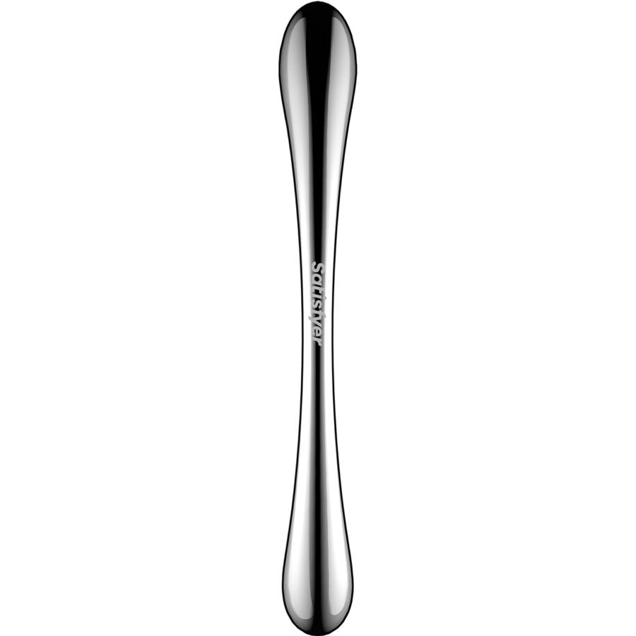 SATISFYER - COSMIC CREST 1 STAINLESS STEEL DOUBLE-ENDED G-SPOT DILDO