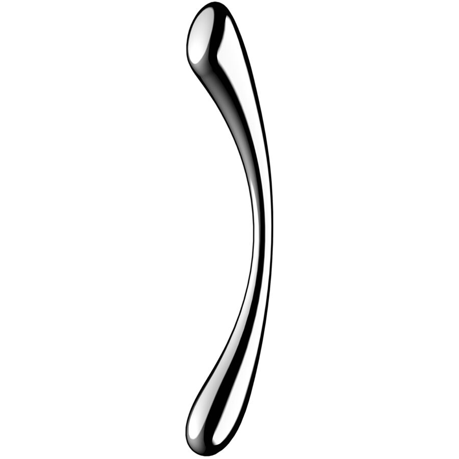 SATISFYER - COSMIC CREST 1 STAINLESS STEEL DOUBLE-ENDED G-SPOT DILDO