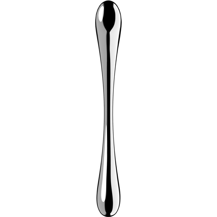 SATISFYER - COSMIC CREST 1 STAINLESS STEEL DOUBLE-ENDED G-SPOT DILDO