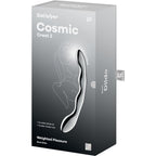 SATISFYER - COSMIC CREST 2 STAINLESS STEEL DOUBLE-ENDED G-SPOT DILDO
