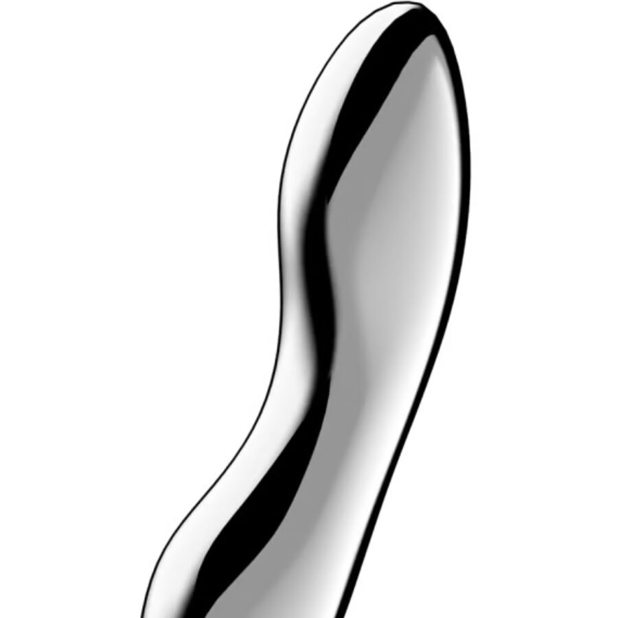 SATISFYER - COSMIC CREST 2 STAINLESS STEEL DOUBLE-ENDED G-SPOT DILDO