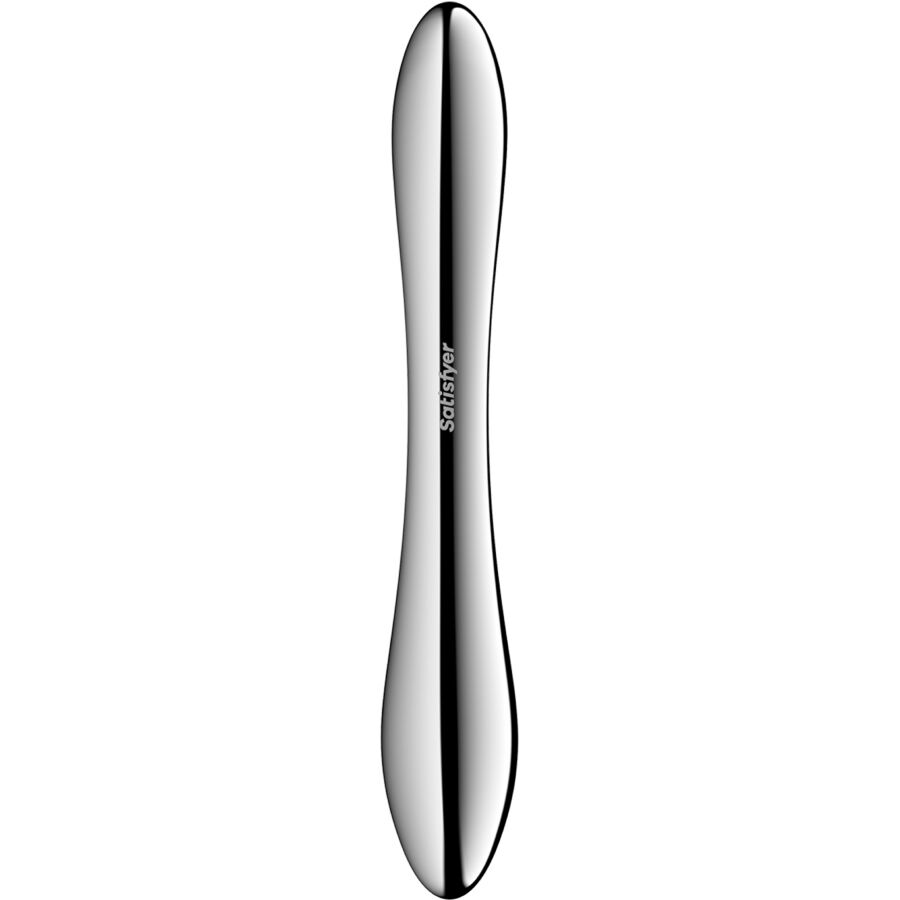 SATISFYER - PURE GRAVITY 1 STAINLESS STEEL DOUBLE-ENDED G-SPOT DILDO