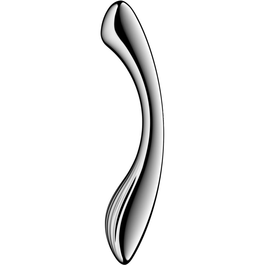 SATISFYER - PURE GRAVITY 1 STAINLESS STEEL DOUBLE-ENDED G-SPOT DILDO