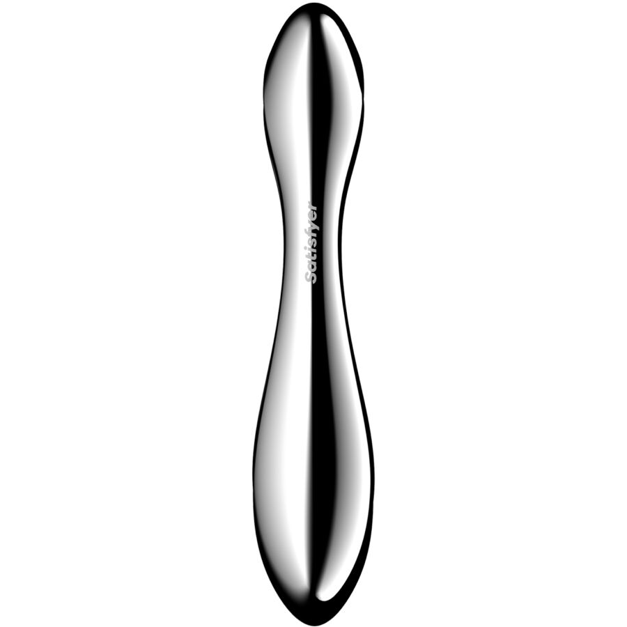 SATISFYER - PURE GRAVITY 2 STAINLESS STEEL DOUBLE-ENDED G-SPOT DILDO