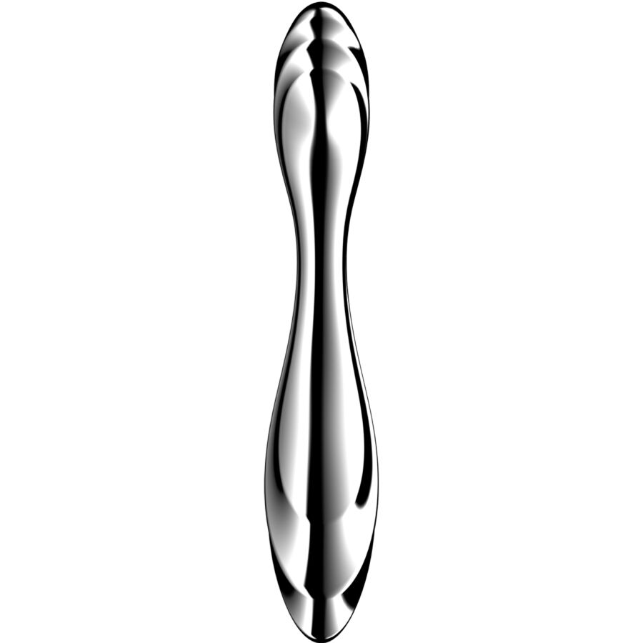 SATISFYER - PURE GRAVITY 2 STAINLESS STEEL DOUBLE-ENDED G-SPOT DILDO