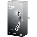 SATISFYER - PURE GRAVITY 2 STAINLESS STEEL DOUBLE-ENDED G-SPOT DILDO