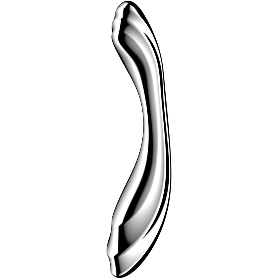 SATISFYER - PURE GRAVITY 2 STAINLESS STEEL DOUBLE-ENDED G-SPOT DILDO