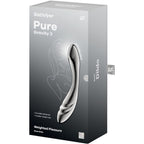 SATISFYER - PURE GRAVITY 3 STAINLESS STEEL DOUBLE-ENDED G-SPOT DILDO