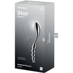 SATISFYER - STAR FORCE 1 STAINLESS STEEL DOUBLE-ENDED G-SPOT DILDO