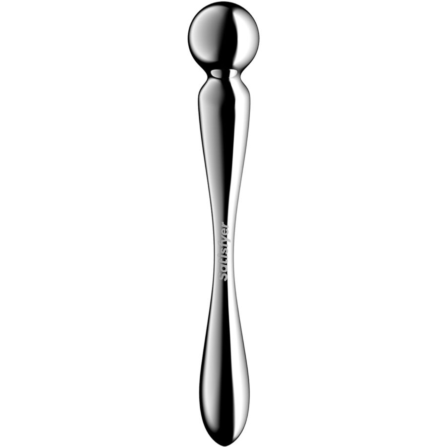 SATISFYER - STAR FORCE 2 STAINLESS STEEL DOUBLE-ENDED G-SPOT DILDO