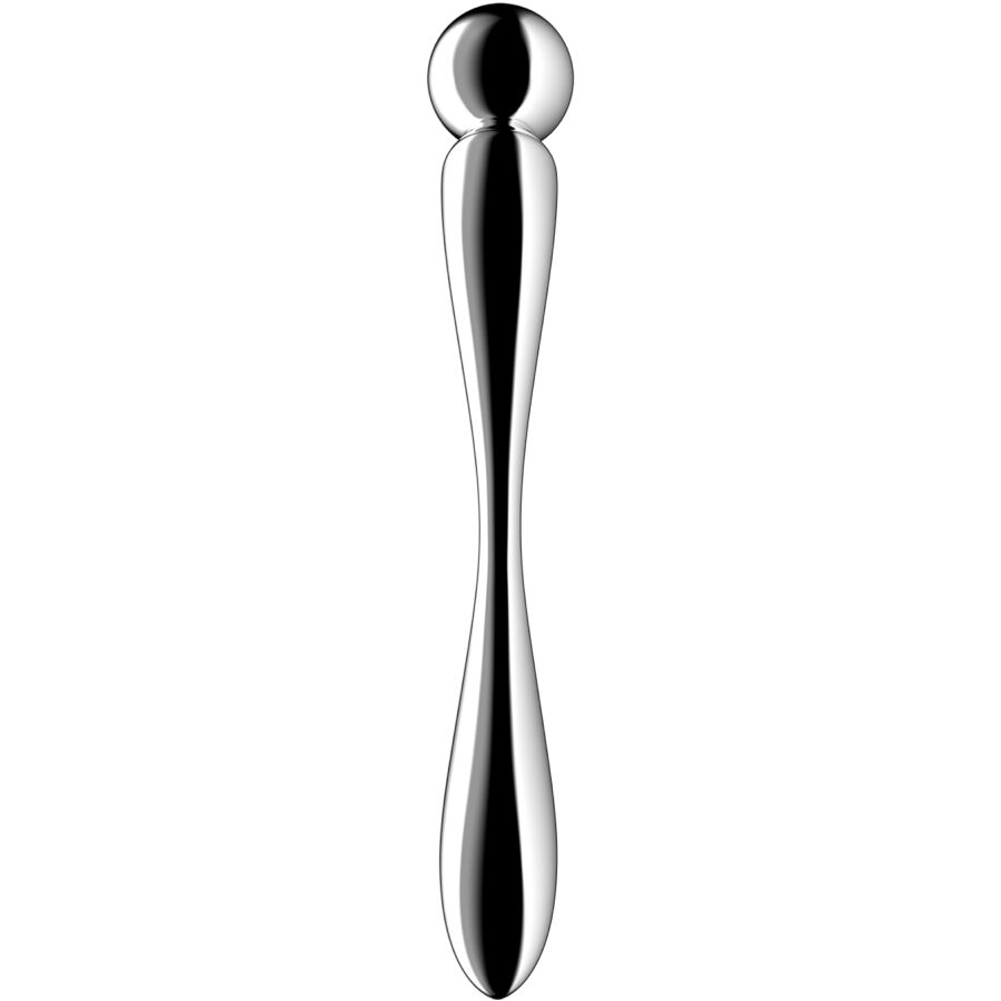 SATISFYER - STAR FORCE 2 STAINLESS STEEL DOUBLE-ENDED G-SPOT DILDO