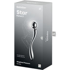 SATISFYER - STAR FORCE 2 STAINLESS STEEL DOUBLE-ENDED G-SPOT DILDO