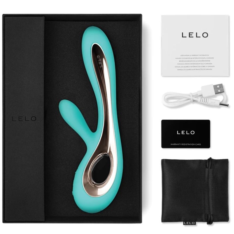 LELO - SORAYA 2 RABBIT & G-SPOT  VIBRATOR AQUA GREEN