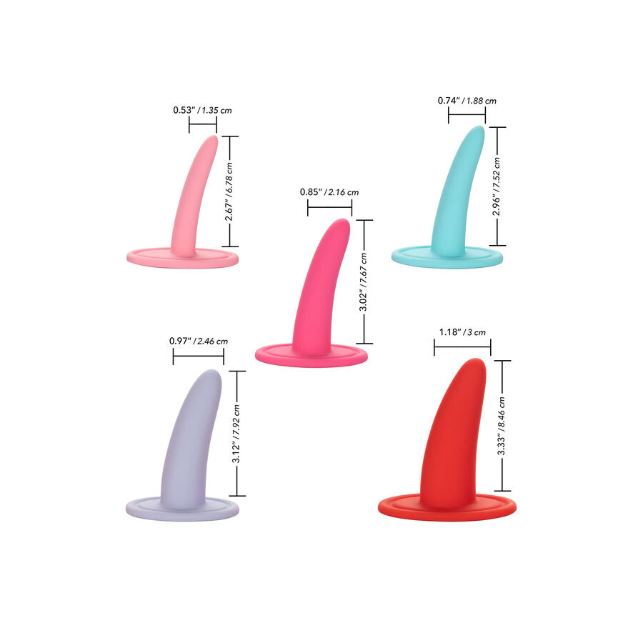 CALEXOTICS - 5PC WEARABLE VAGINAL & ANAL DILATOR SET