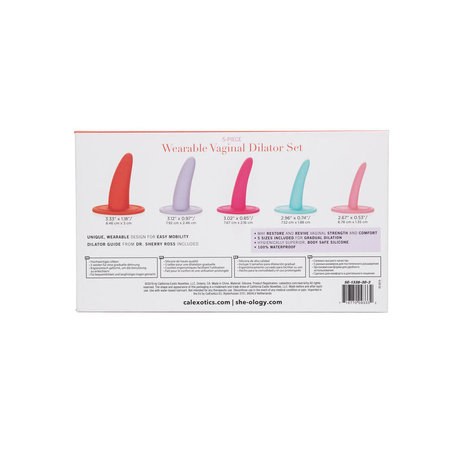 CALEXOTICS - 5PC WEARABLE VAGINAL & ANAL DILATOR SET