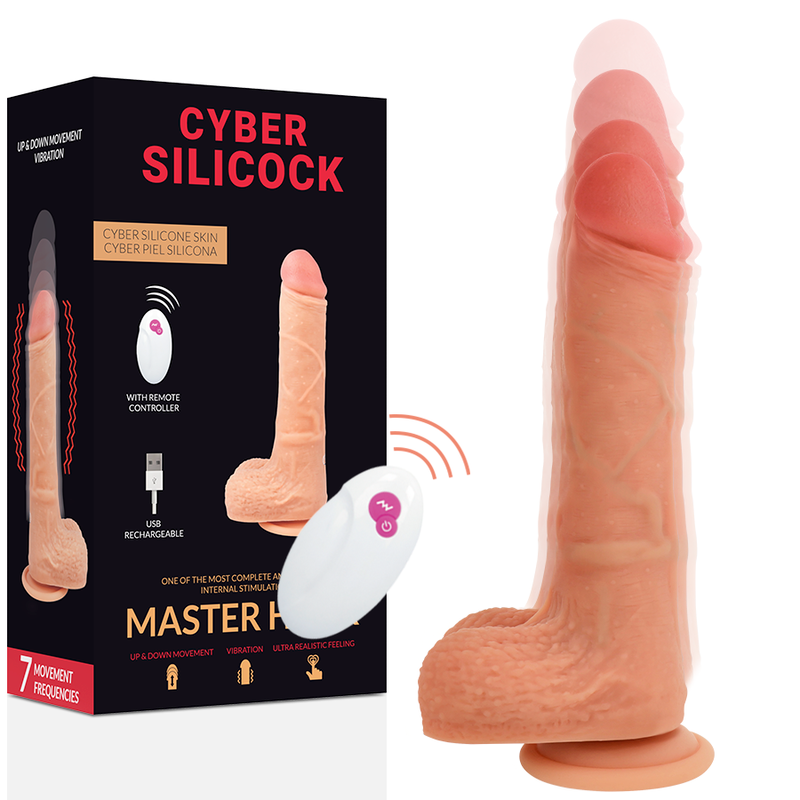 CYBER SILICOCK - REALISTIC DILDO MASTER HUCK 20.9 CM - APP
