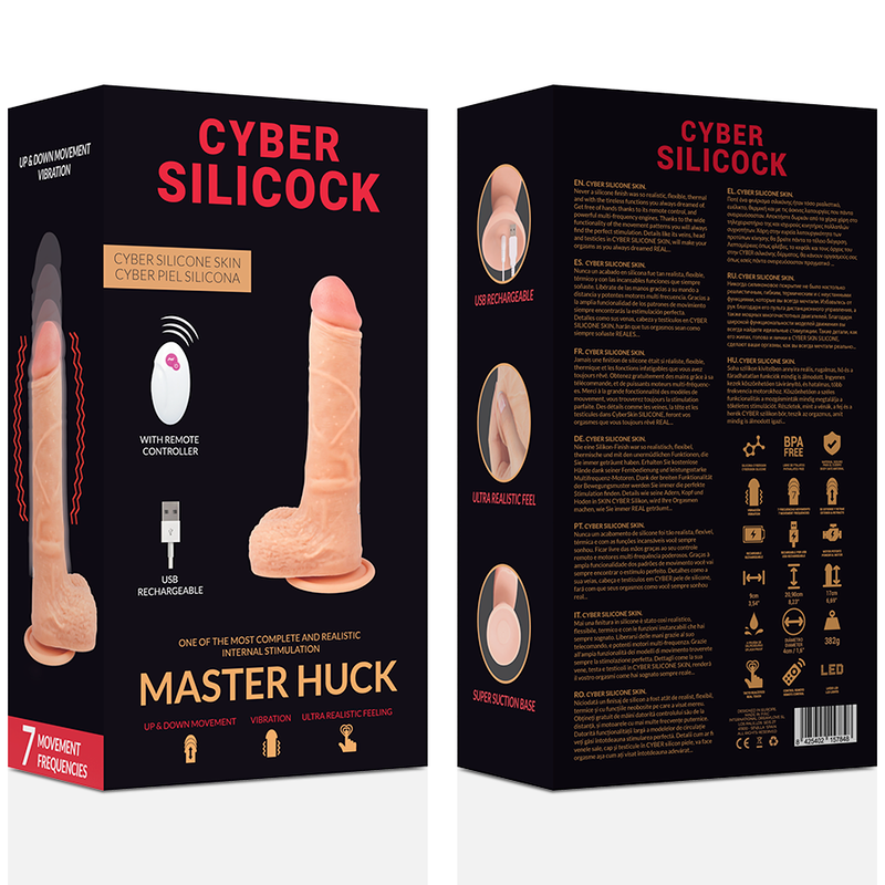 CYBER SILICOCK - REALISTIC DILDO MASTER HUCK 20.9 CM - APP