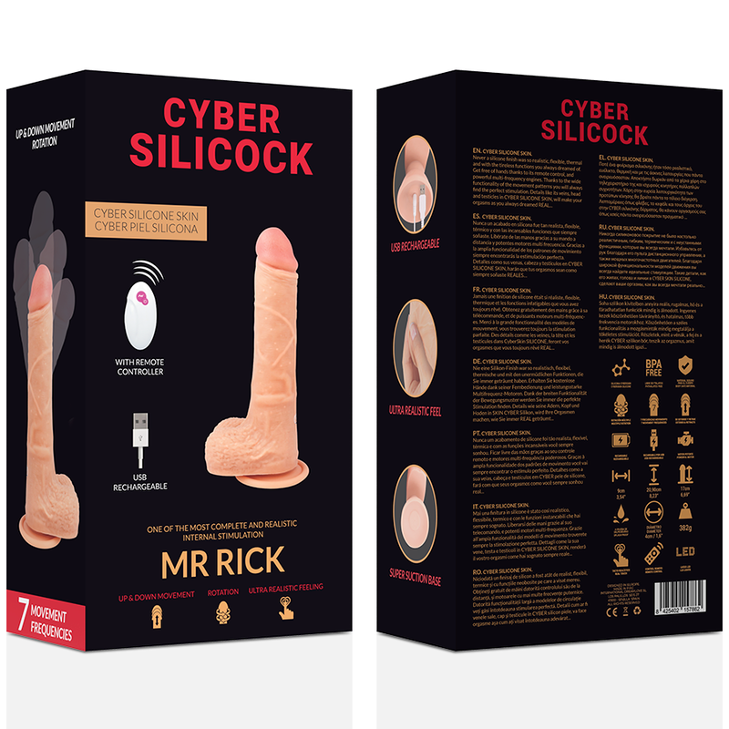 CYBER SILICOCK -  REALISTIC DILDO MR RICK 20.9 CM  - APP